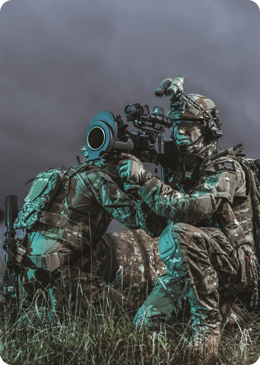 44th Royal Anglian soldiers in action