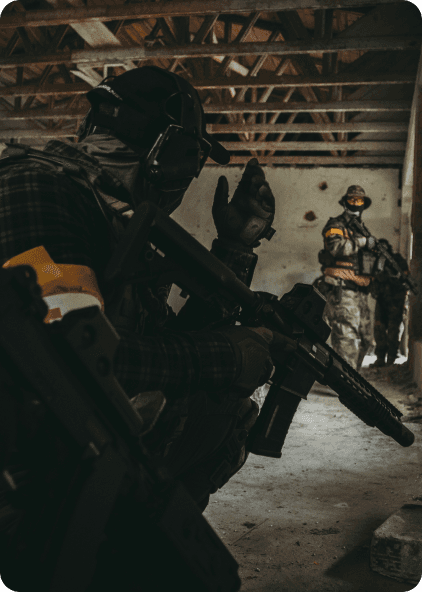 44th Royal Anglian soldiers in action